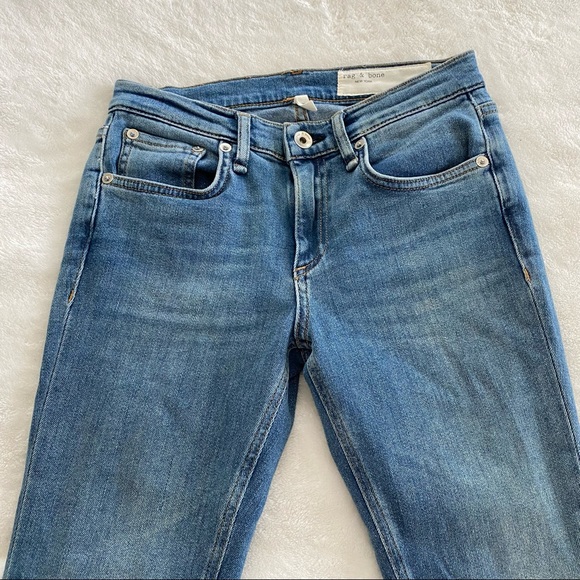 Rag & bone Skinny Ankle Fray Jeans - Picture 4 of 13